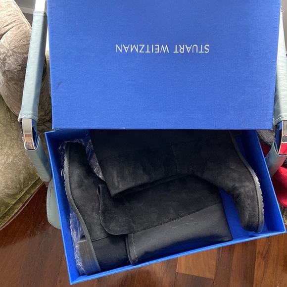 Stuart Weitzman 5050 Over the Knee Boot Black Suede sz 10 - Picture 7 of 9